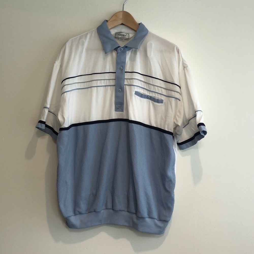 VINTAGE Polo Classics by Palmland Men’s XL blue and white